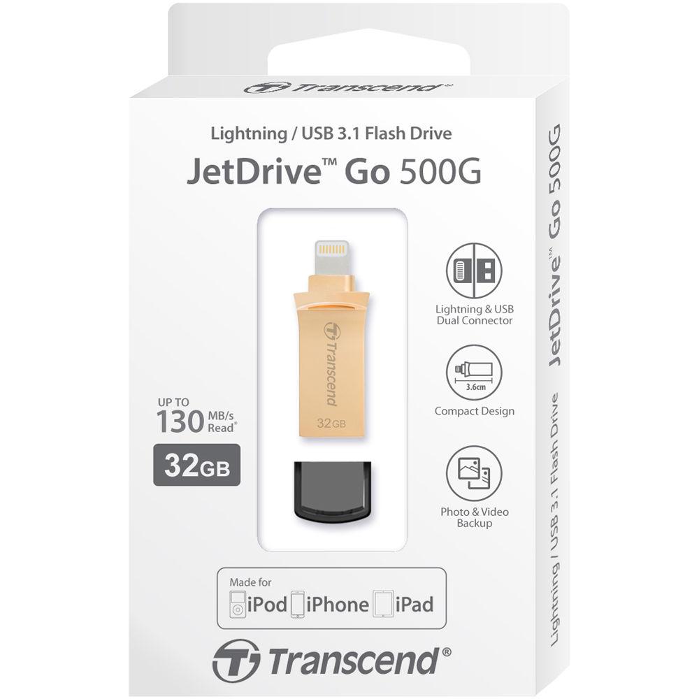 Transcend JetDrive Go 500 Mobile Storage for iOS Devices, Transcend, JetDrive, Go, 500, Mobile, Storage, iOS, Devices