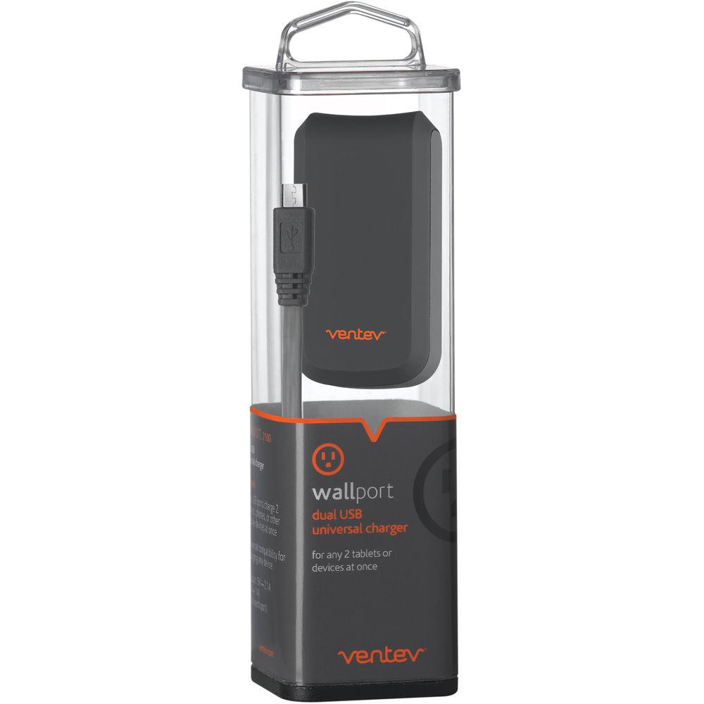Ventev Innovations Wallport 2100 USB Wall Charger with Micro USB Cable