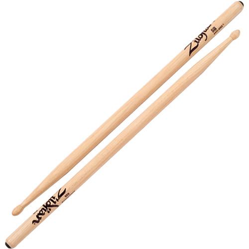 Zildjian 5B Hickory Drumsticks with Tear-Drop Wood Tips