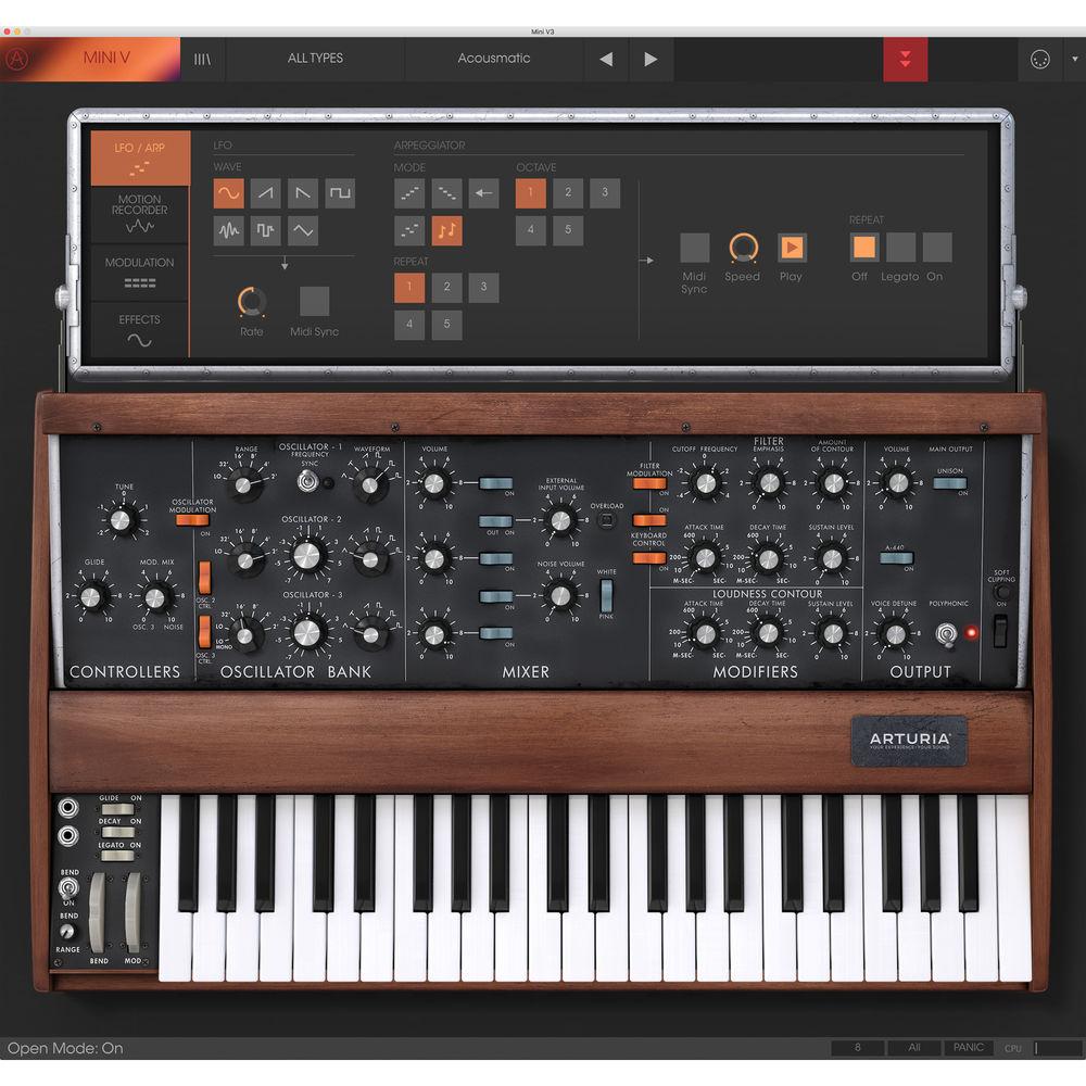 Arturia Mini V - Virtual Synthesizer