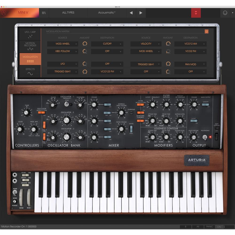 Arturia Mini V - Virtual Synthesizer