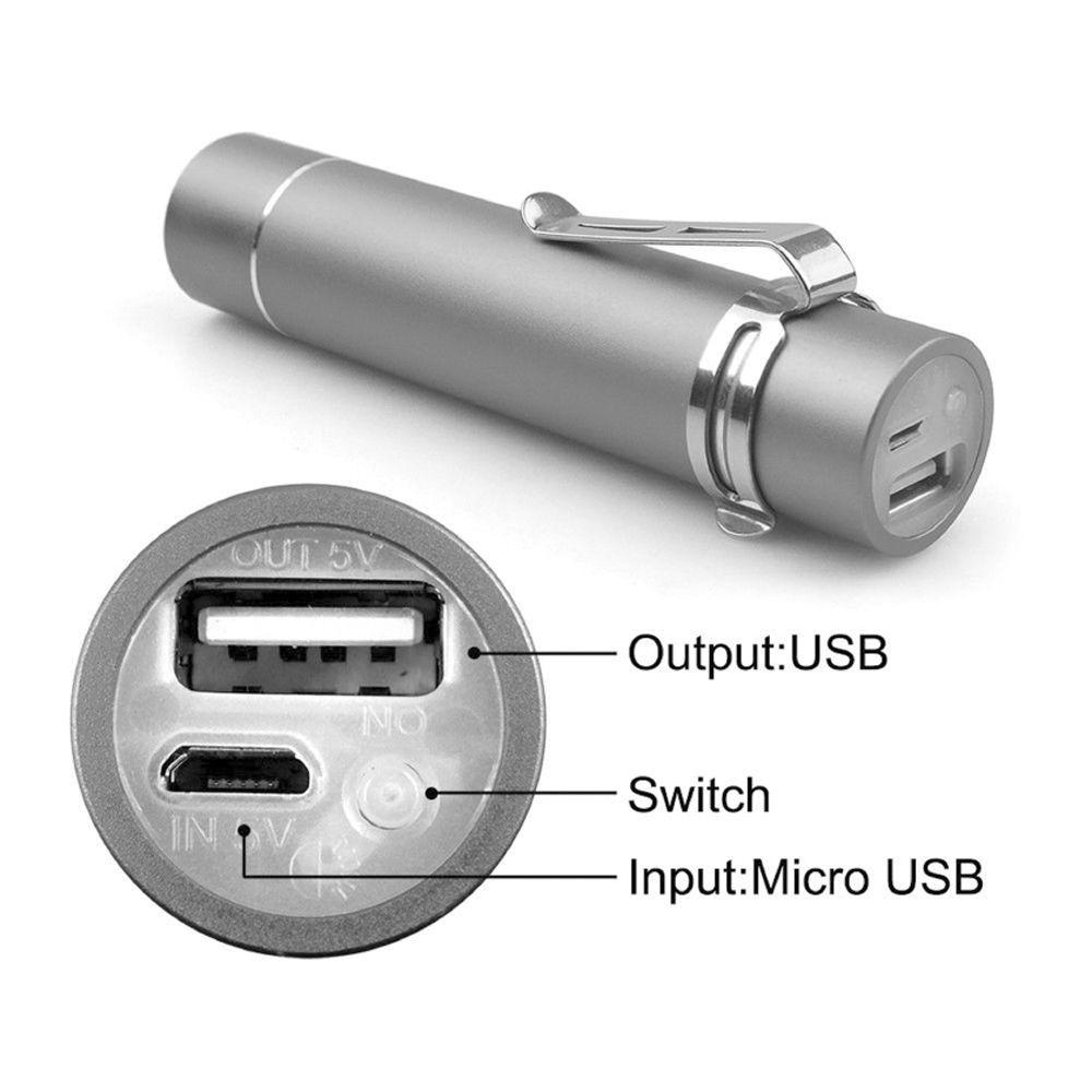 CTA Digital Pocket Clip Stick 2500mAh External Battery Pack Charger