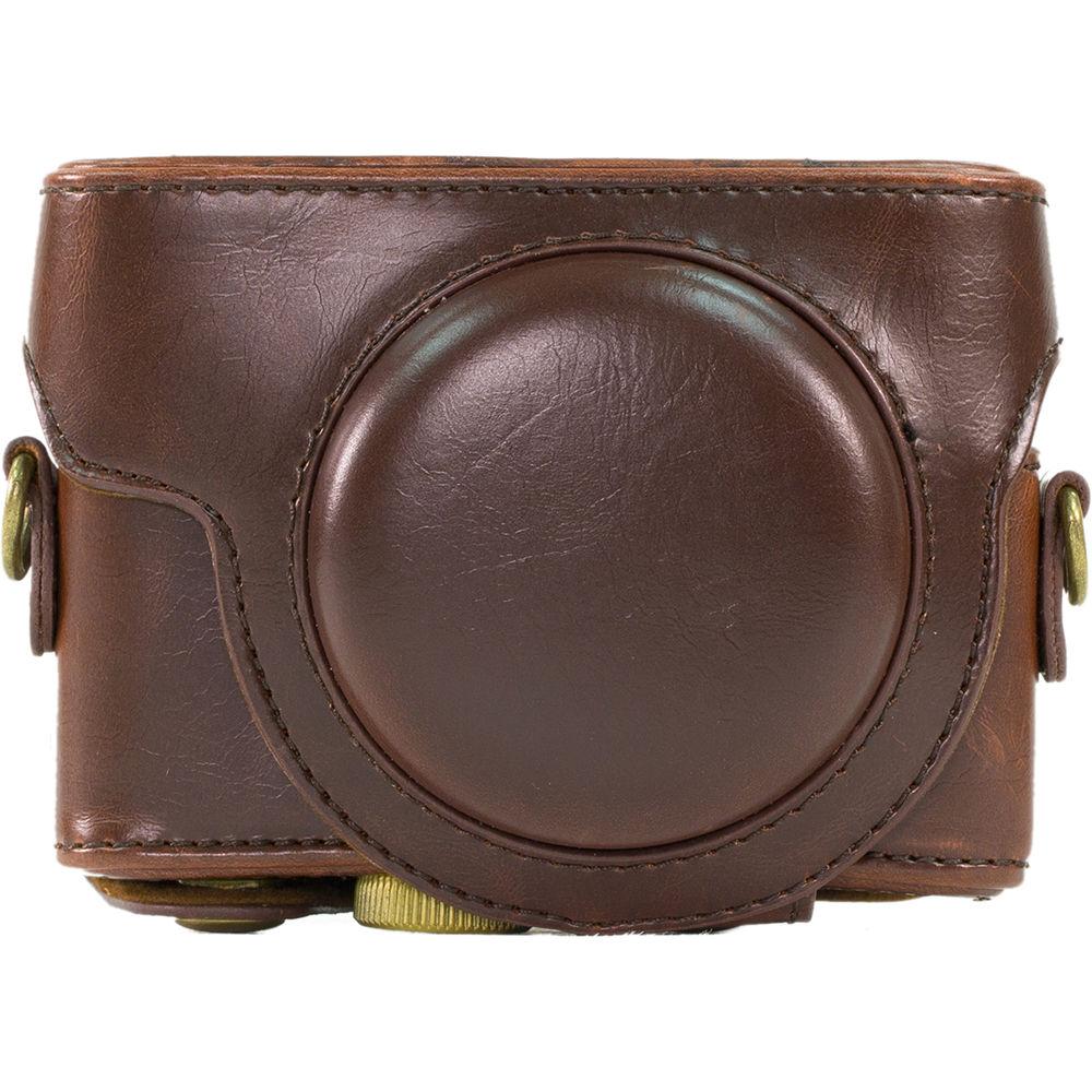 MegaGear Ever Ready PU Leather Camera Case and Strap for Sony Cyber-shot DSC-RX100 VI, V, IV, III
