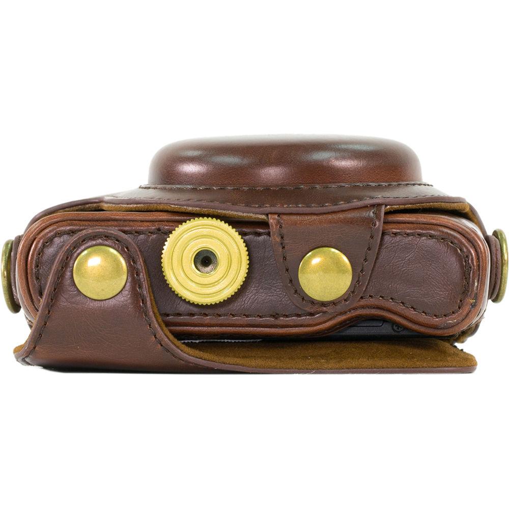 MegaGear Ever Ready PU Leather Camera Case and Strap for Sony Cyber-shot DSC-RX100 VI, V, IV, III