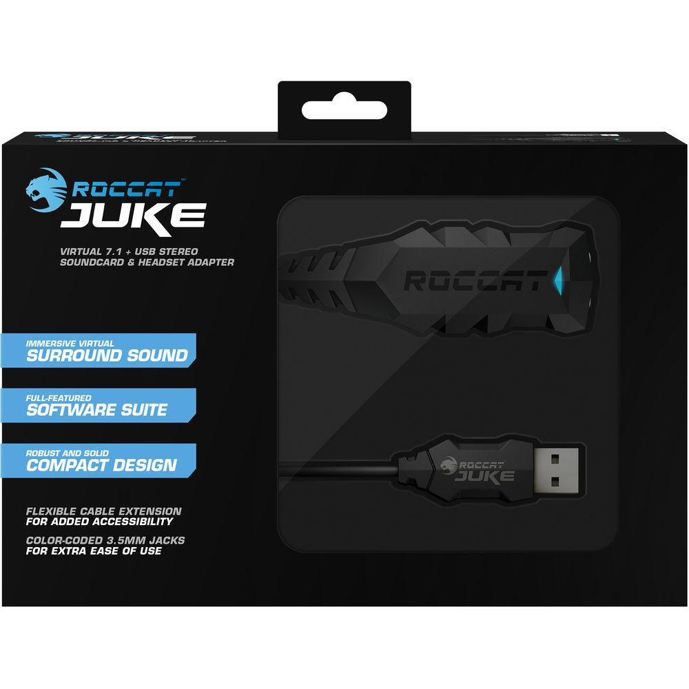 ROCCAT Juke - Virtual 7.1 USB Stereo Soundcard and Headset Adapter