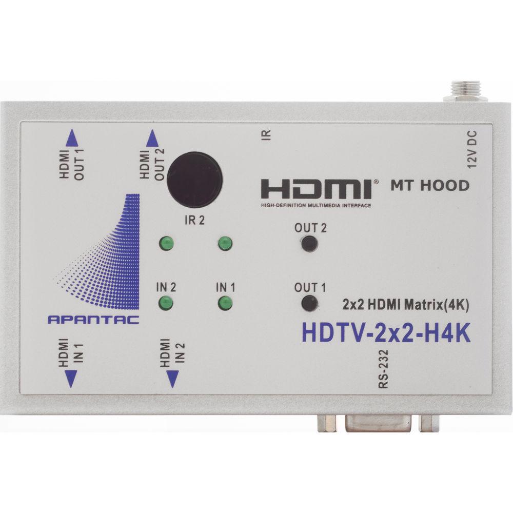 Apantac HDTV-2X2H-4K HDMI 2 x 2 4K Matrix Switch