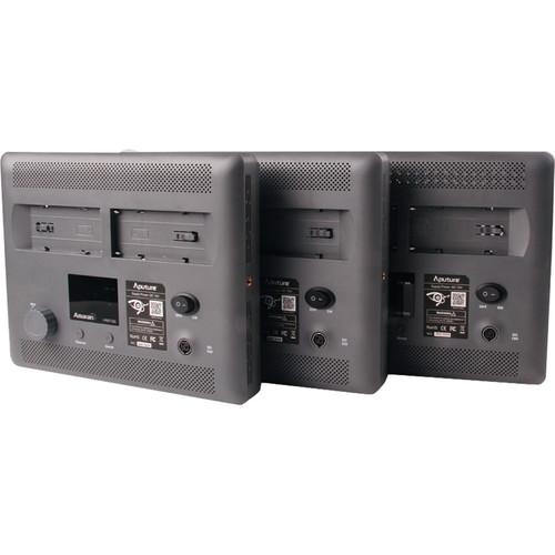 Aputure Amaran 3-Point 2-Spot 1-Flood Daylight HR672 3-Light Kit