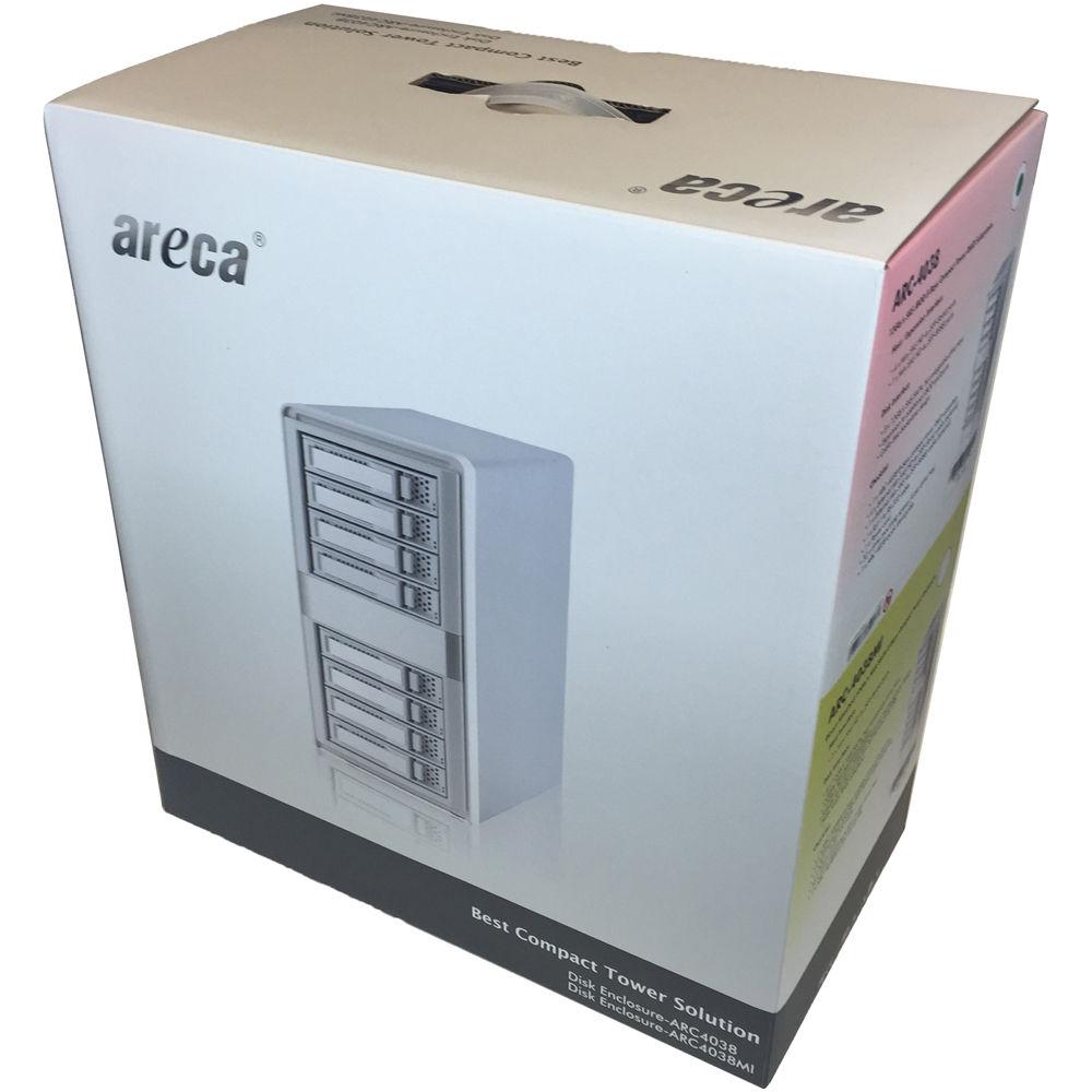 Areca ARC-4038 8-Bay 12Gb SAS Expander JBOD Tower Enclosure