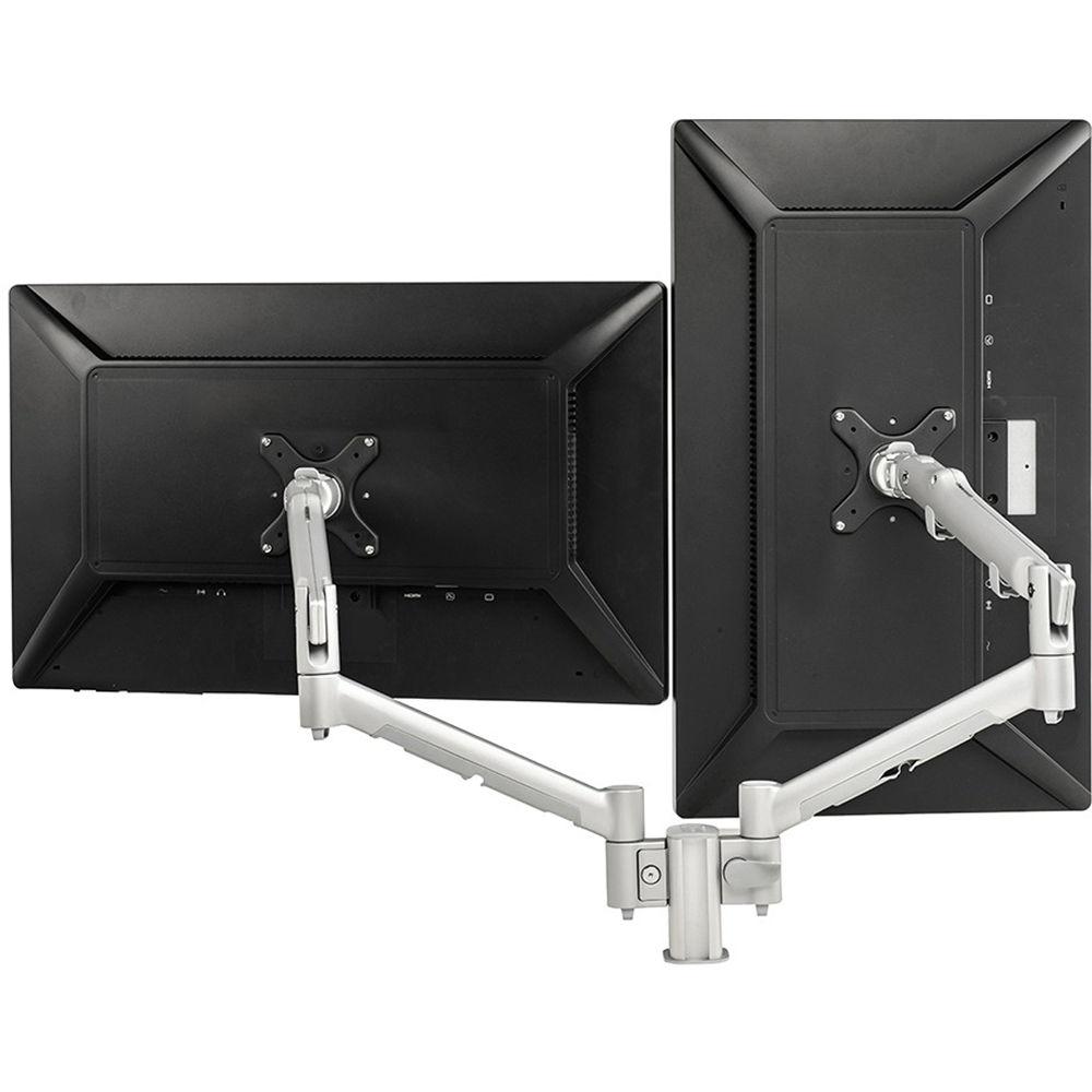 Atdec SYSTEMA 26" Dual Monitor Spring Arms with 3.9" Post Desk Mount