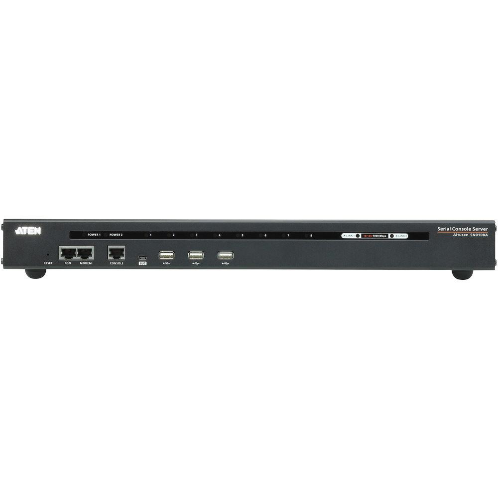 ATEN 8-Port Serial Console Server with Dual Power LAN, ATEN, 8-Port, Serial, Console, Server, with, Dual, Power, LAN
