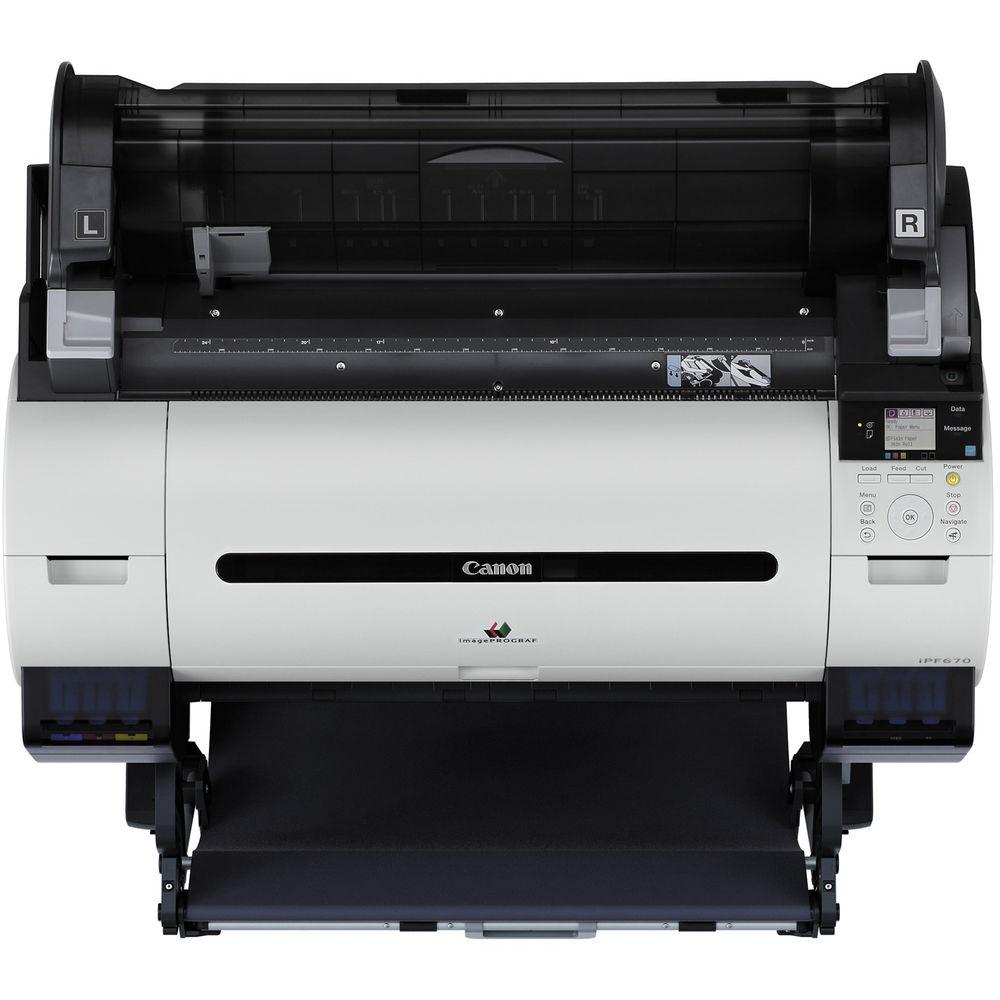 Canon imagePROGRAF iPF670 24" Large-Format Inkjet Printer with Stand