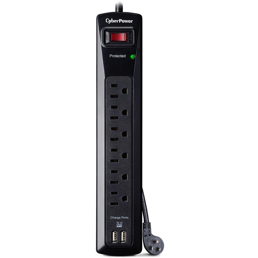 CyberPower Pro Series 6-Outlet and Dual USB 2.1A Surge Protector
