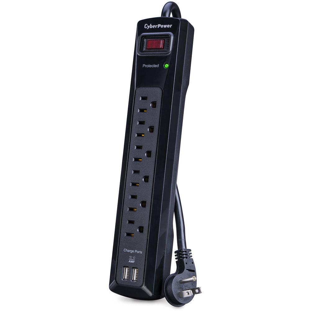 CyberPower Pro Series 6-Outlet and Dual USB 2.1A Surge Protector