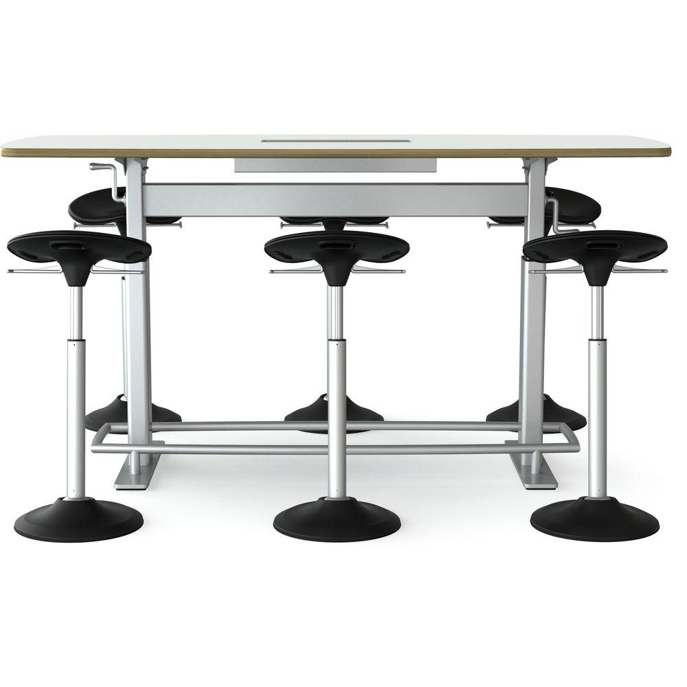 Focal Upright Furniture Confluence 6 Table and Six Mobis Seat Bundle