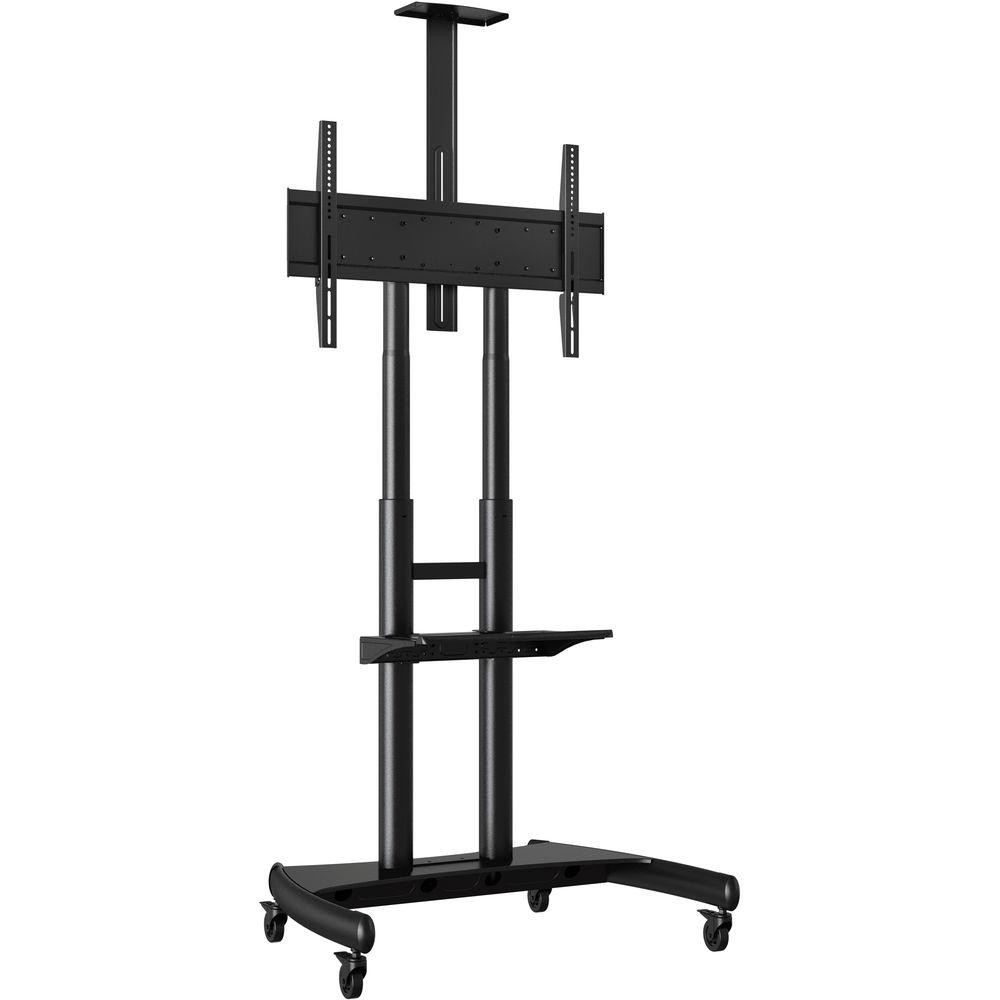Luxor FP4000 Adjustable Height LCD TV Stand and Mount with Accessory Shelf and Camera Mount