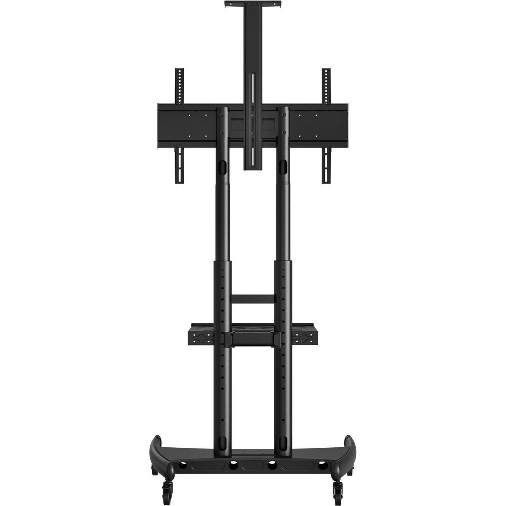 Luxor FP4000 Adjustable Height LCD TV Stand and Mount with Accessory Shelf and Camera Mount