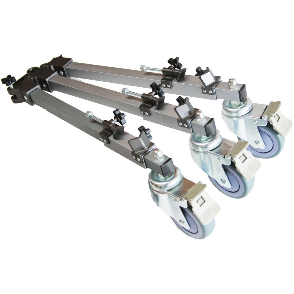 ProAm USA DLHD Heavy Duty 3" Wheeled Professional Tripod Dolly