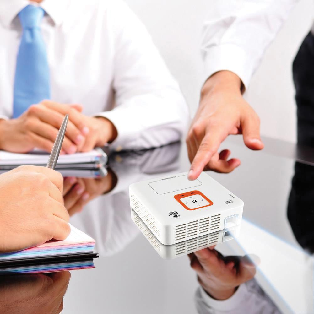 Pyle Pro PRJAND820 300-Lumen FWVGA Smart LED Pico Projector with Wi-Fi