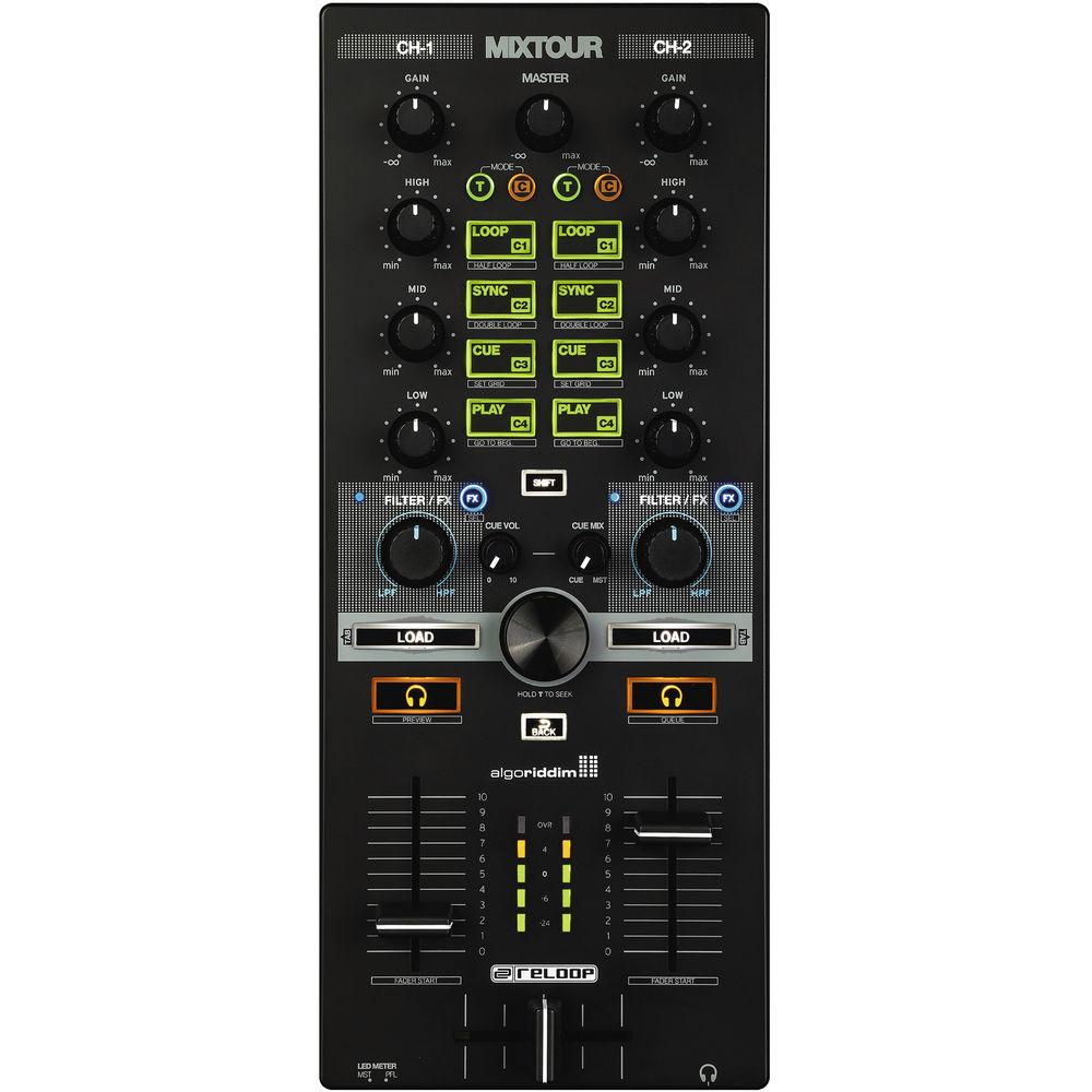 Reloop MIXTOUR - Portable Cross-Platform DJ Controller for iOS, Android, Mac PC