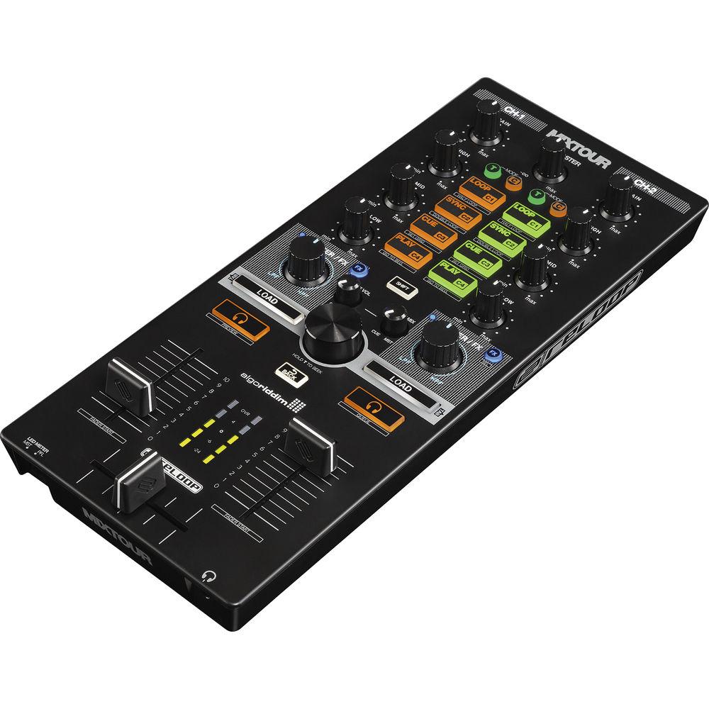 Reloop MIXTOUR - Portable Cross-Platform DJ Controller for iOS, Android, Mac PC