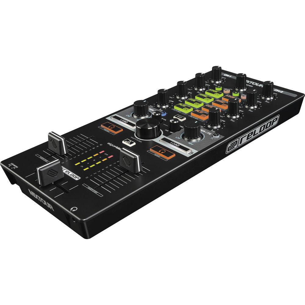 Reloop MIXTOUR - Portable Cross-Platform DJ Controller for iOS, Android, Mac PC