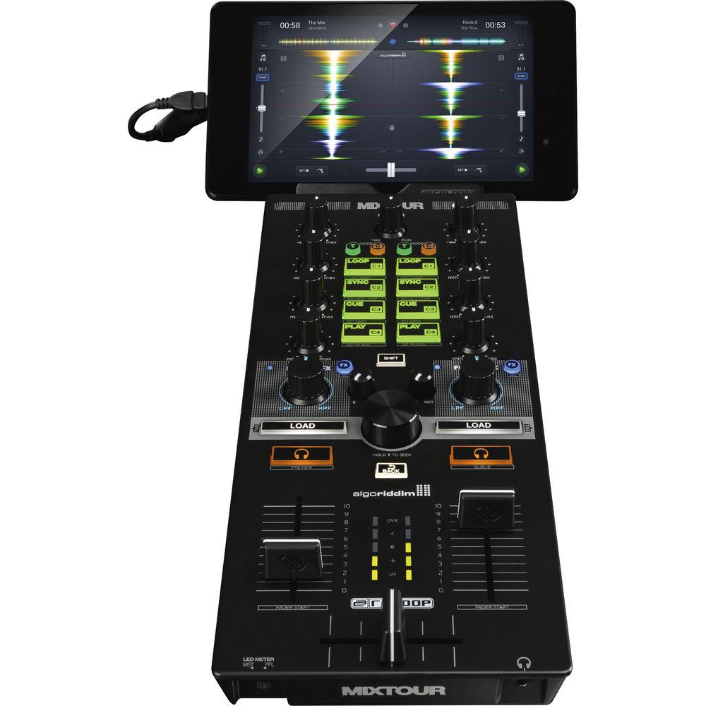 Reloop MIXTOUR - Portable Cross-Platform DJ Controller for iOS, Android, Mac PC