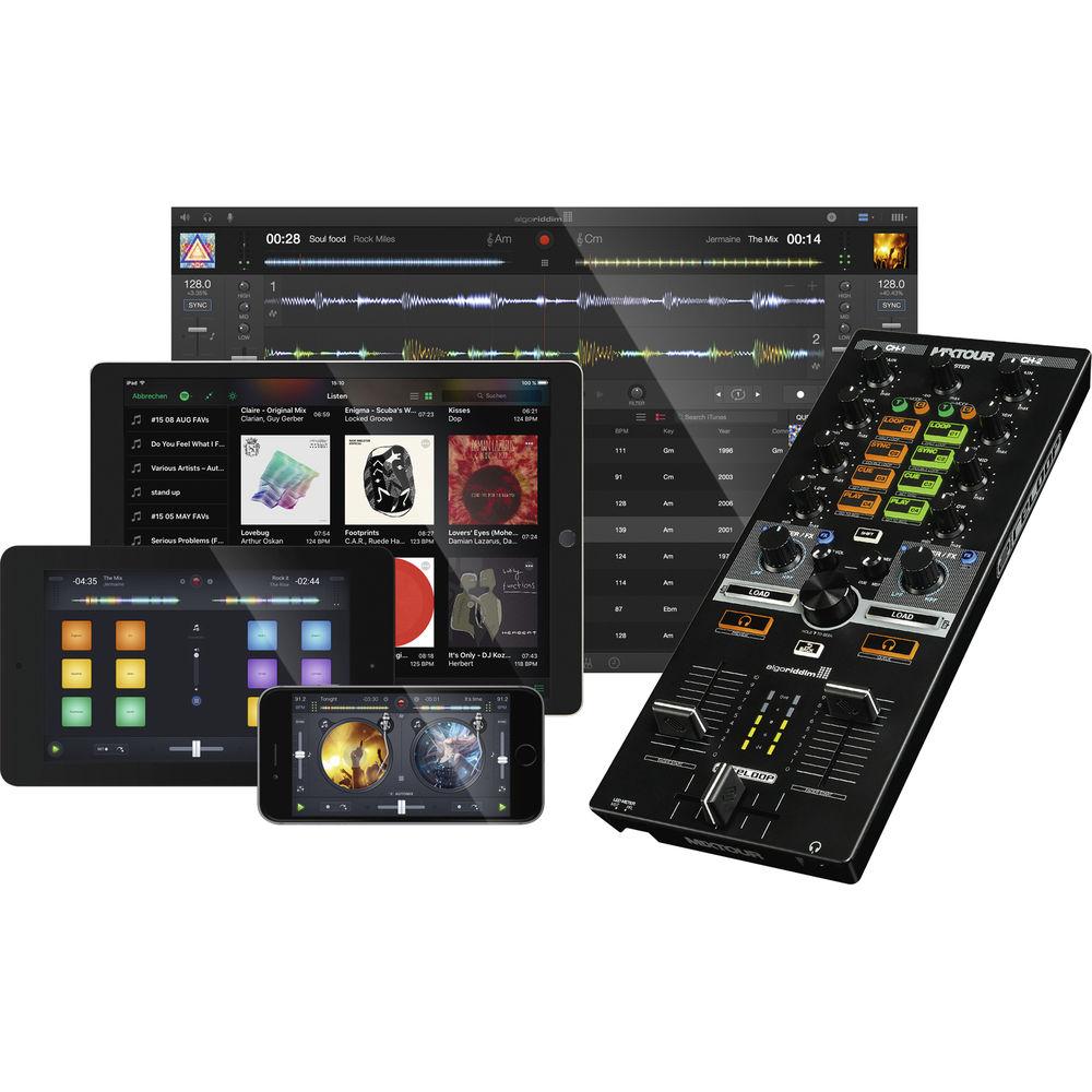 Reloop MIXTOUR - Portable Cross-Platform DJ Controller for iOS, Android, Mac PC