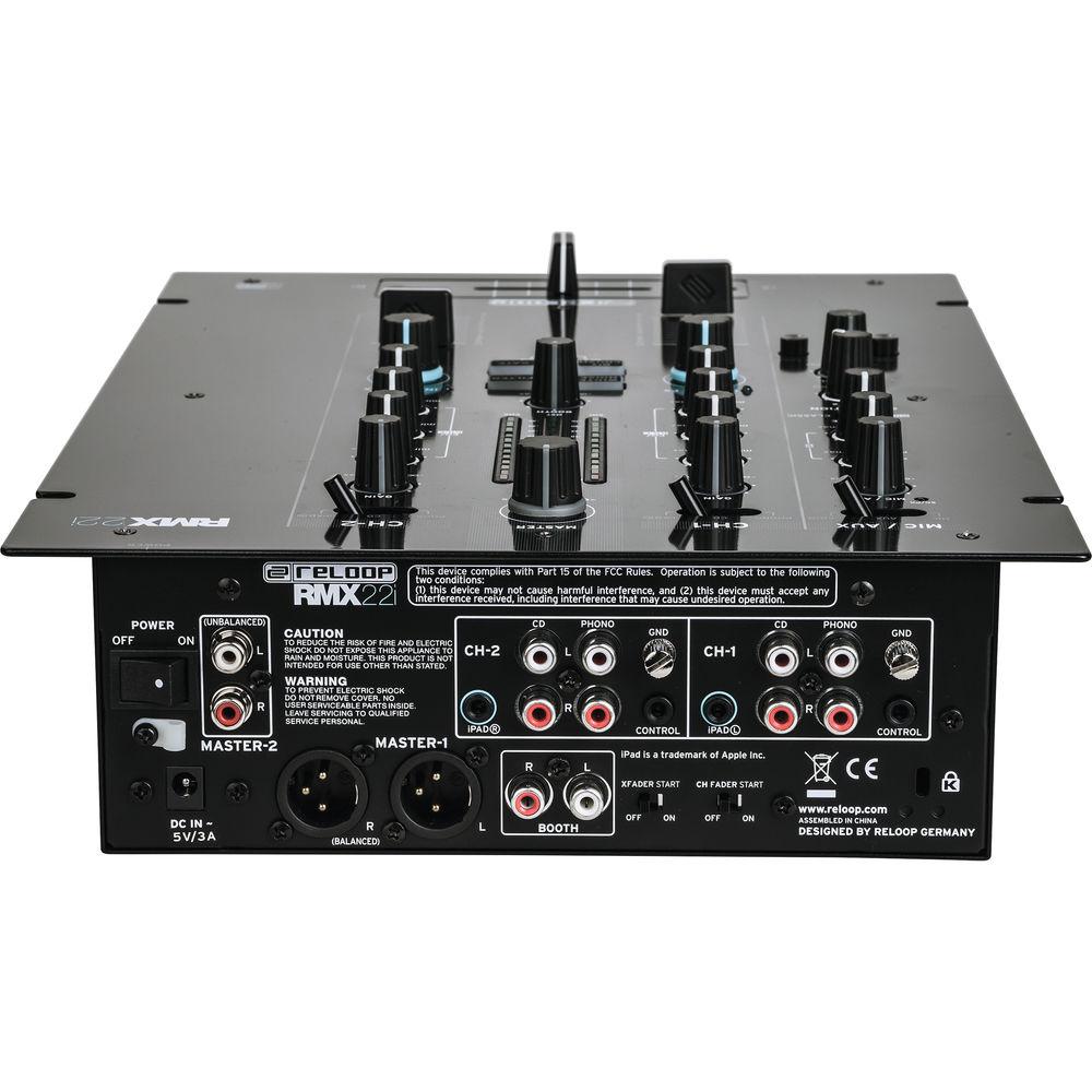 Reloop RMX-22i - 2 1 DJ Mixer with Digital FX and Smart Device Connectivity