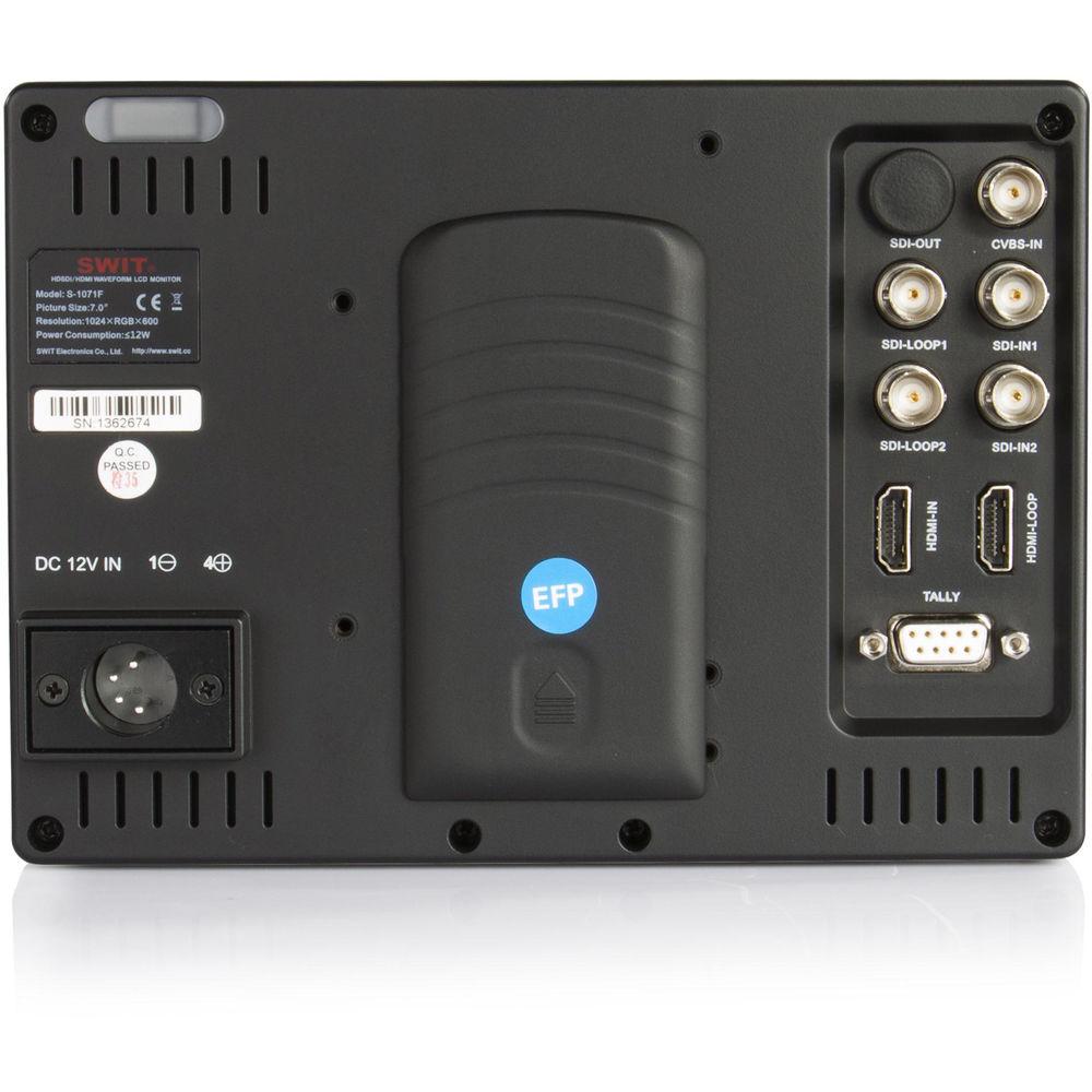 SWIT S-1071F 7" EFP Field LCD Monitor with Picture-in-Picture Function and Dual HD Video Input