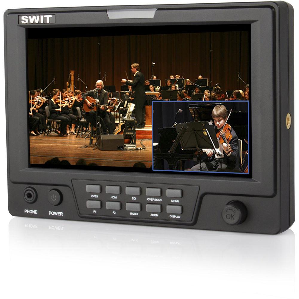 SWIT S-1071F 7" EFP Field LCD Monitor with Picture-in-Picture Function and Dual HD Video Input