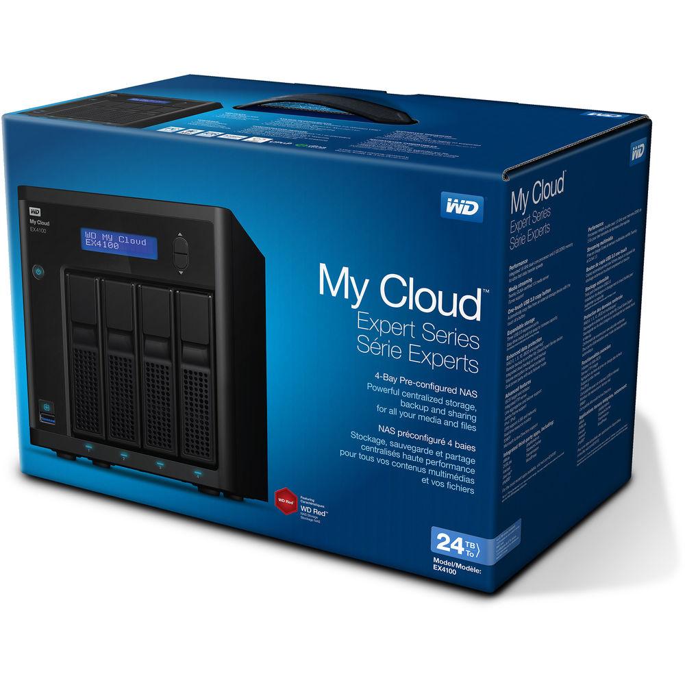 WD My Cloud Expert Series EX4100 24TB 4-Bay NAS Server