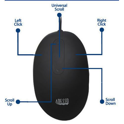 Adesso iMouse W2 - Waterproof Anti-Microbial Mouse, Adesso, iMouse, W2, Waterproof, Anti-Microbial, Mouse