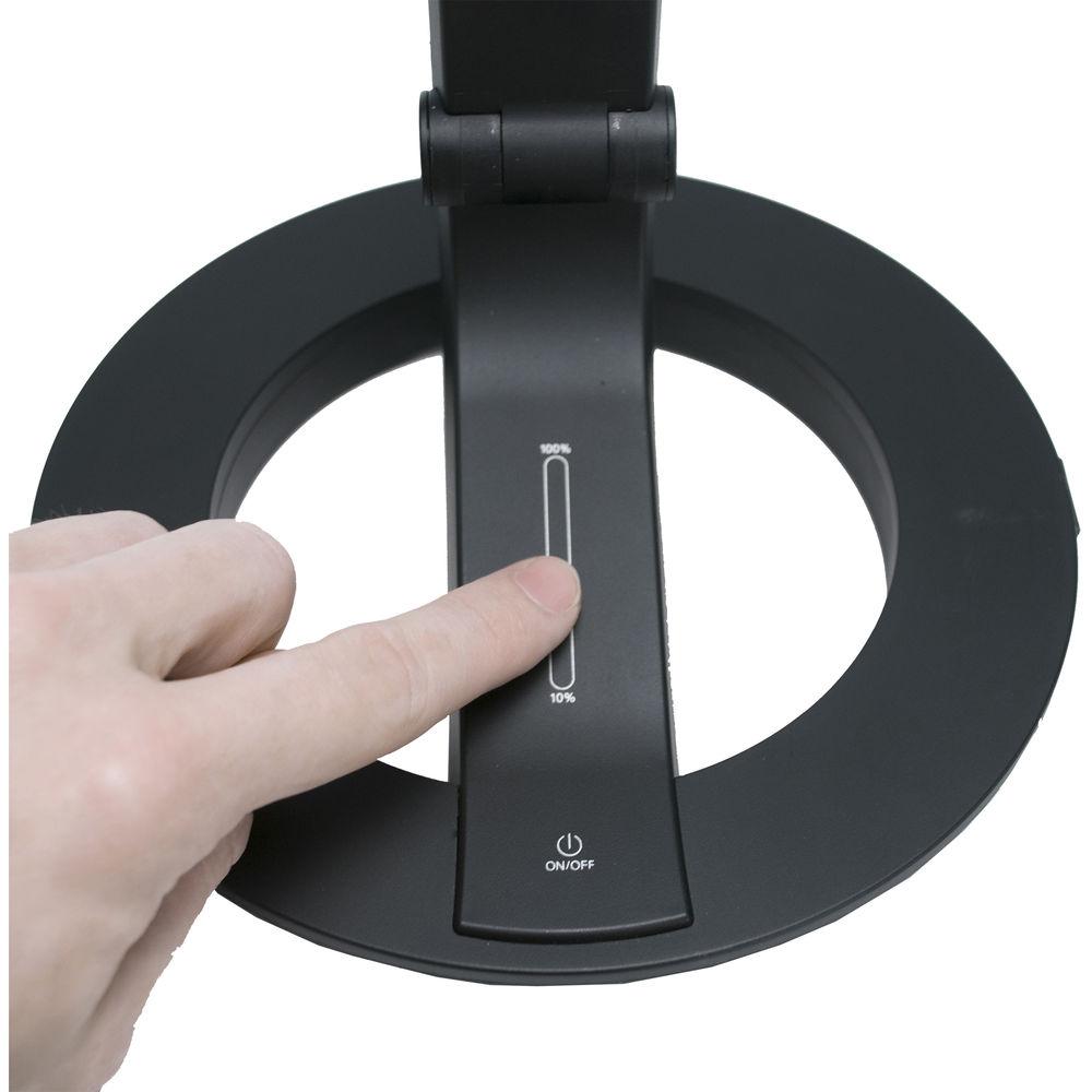 CTA Digital LED Desk Lamp Charging Stand for Tablets and Smartphones