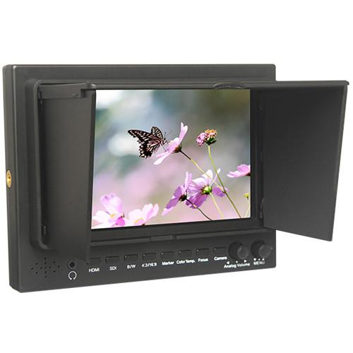 FeelWorld 7" IPS Lightweight 3G-SDI HDMI Field Monitor with Peaking & Sunshade