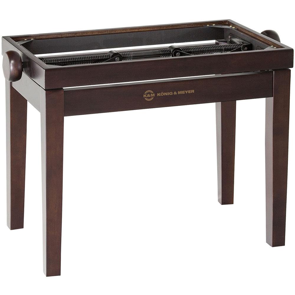 K&M 13730 Piano Bench Wooden Frame with Walnut Matte Finish