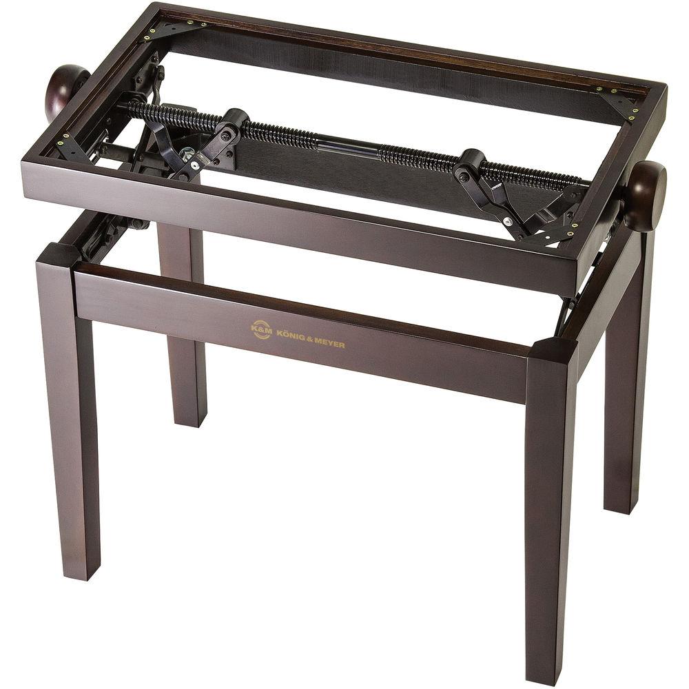 K&M 13730 Piano Bench Wooden Frame with Walnut Matte Finish