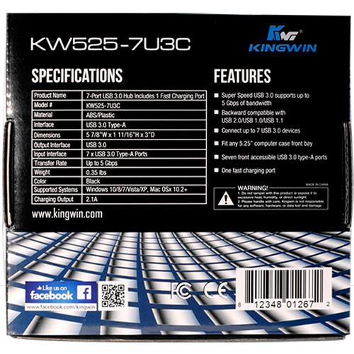 Kingwin 7-Port USB 3.1 Gen 1 Hub
