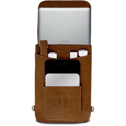 MacCase Premium Leather Flight Jacket with Backpack Straps for MacBook Air 11"