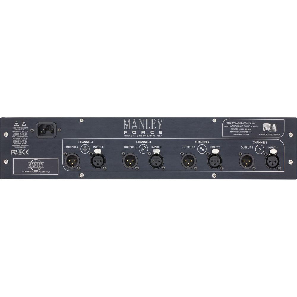 Manley Labs Force 4-Channel Vacuum Tube Microphone Preamplifier