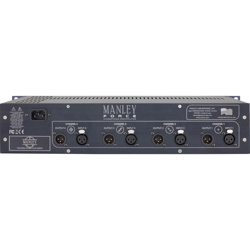Manley Labs Force 4-Channel Vacuum Tube Microphone Preamplifier