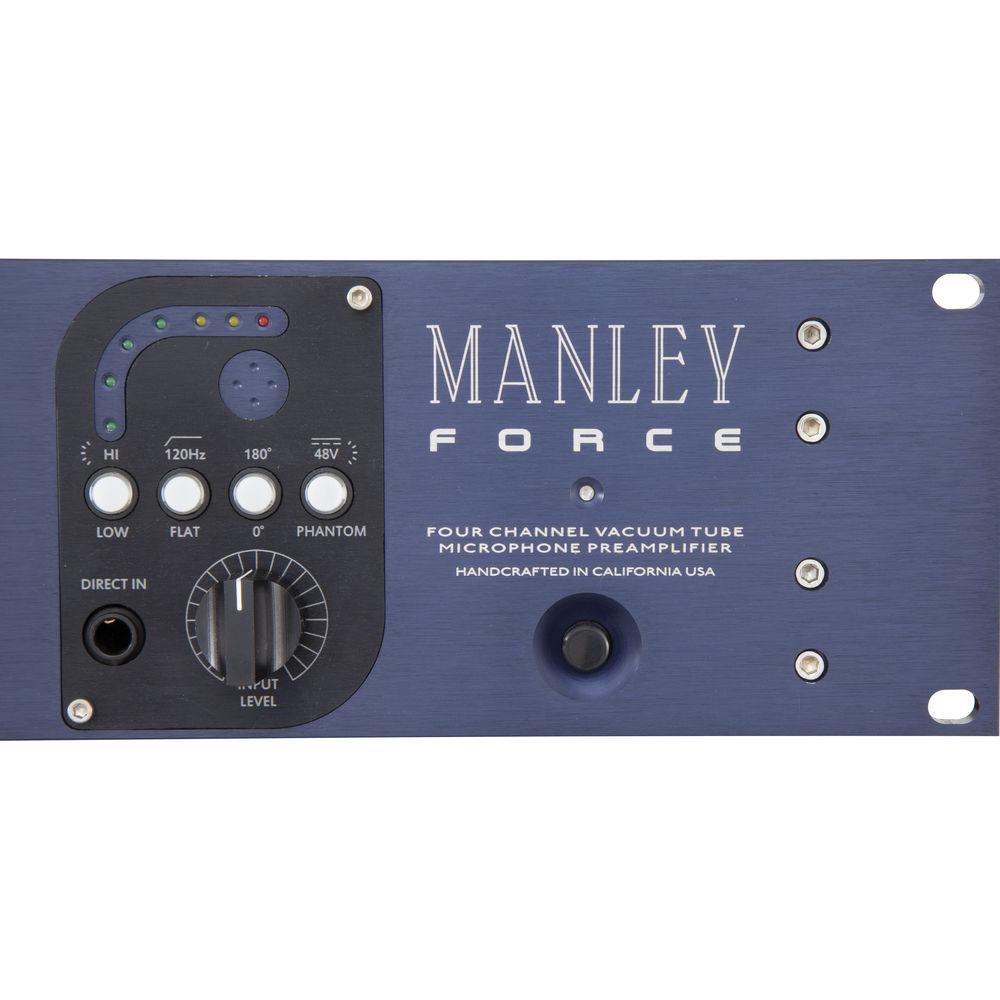 Manley Labs Force 4-Channel Vacuum Tube Microphone Preamplifier, Manley, Labs, Force, 4-Channel, Vacuum, Tube, Microphone, Preamplifier