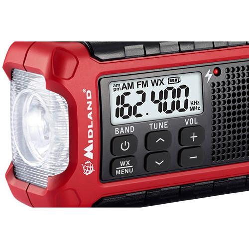 Midland E Ready ER210 Emergency Crank Weather Alert Radio