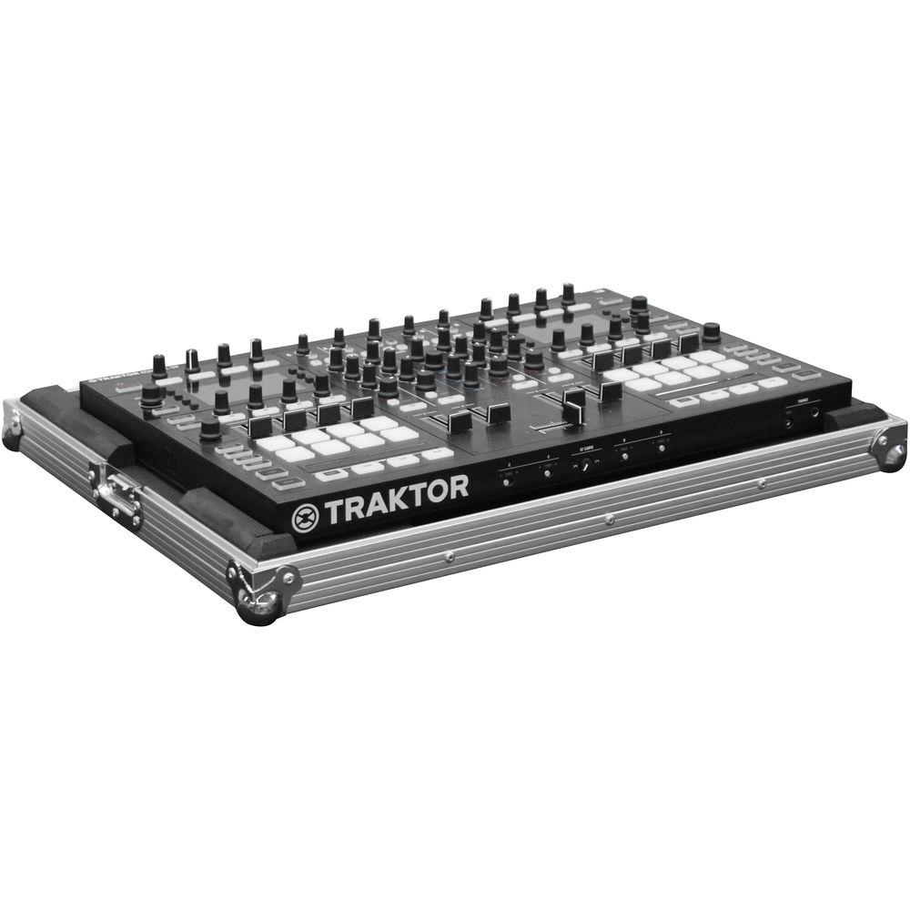 Odyssey Innovative Designs Flight Zone Low Profile Case with Shallow Bottom Reverse Lid for Traktor Kontrol S8 DJ Controller