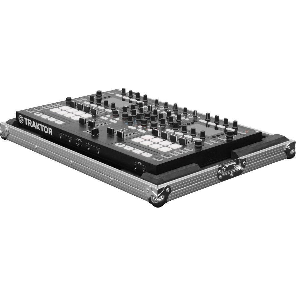 Odyssey Innovative Designs Flight Zone Low Profile Case with Shallow Bottom Reverse Lid for Traktor Kontrol S8 DJ Controller