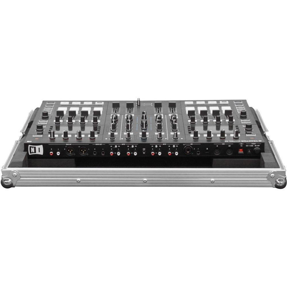 Odyssey Innovative Designs Flight Zone Low Profile Case with Shallow Bottom Reverse Lid for Traktor Kontrol S8 DJ Controller