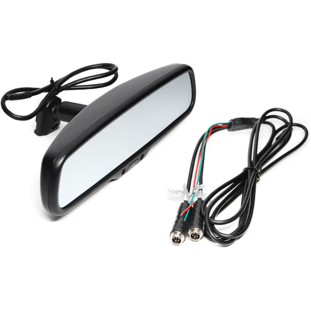 Rear View Safety Flush Mount Camera System with Mirror Monitor