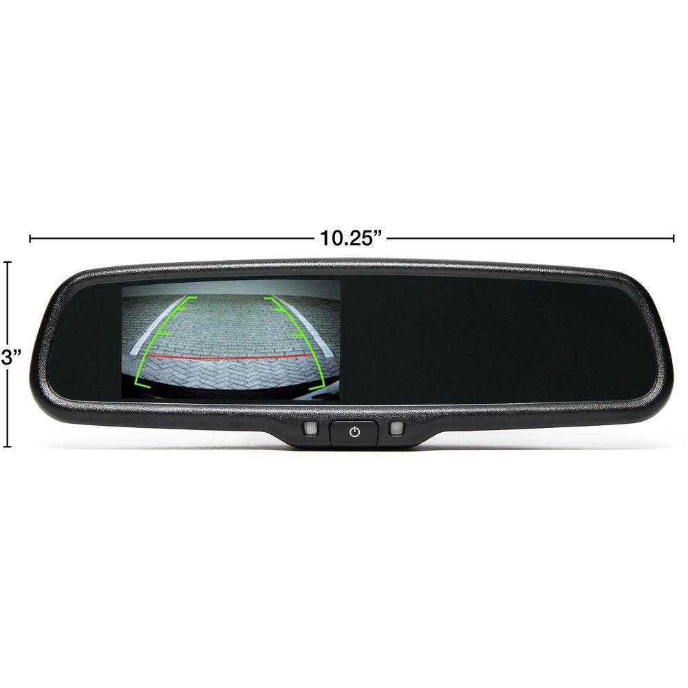 Rear View Safety Flush Mount Camera System with Mirror Monitor