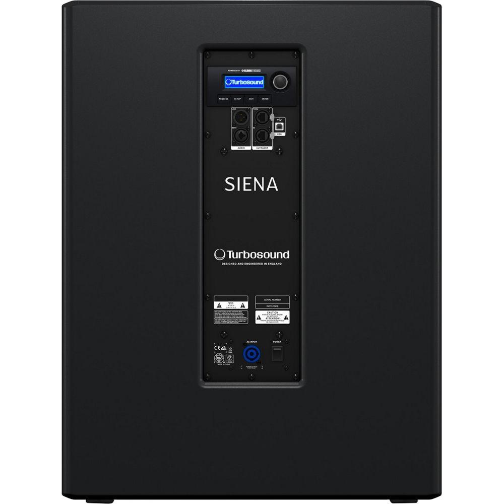 Turbosound Siena 3000W 18" Powered Subwoofer with KLARK TEKNIK DSP Technology and ULTRANET Networking
