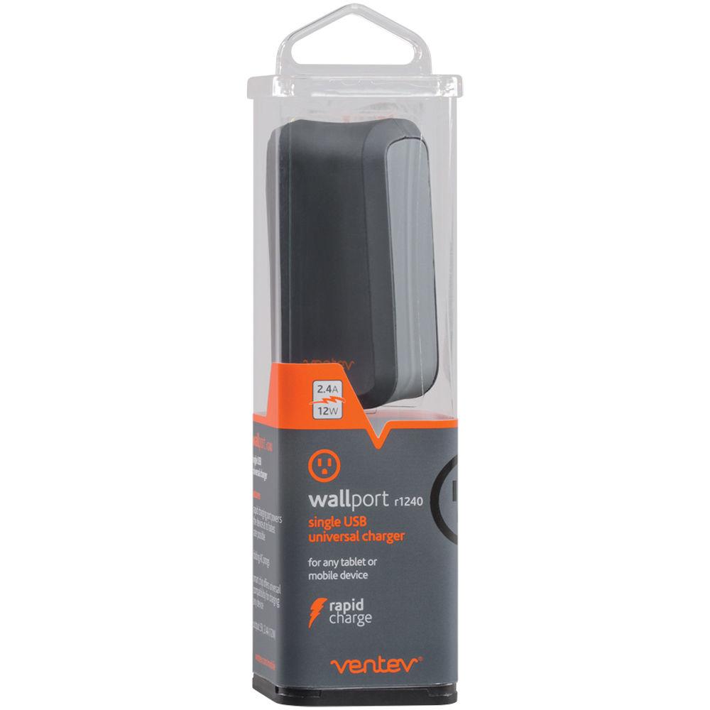 Ventev Innovations Wallport R1240 USB Wall Charger with Lightning Cable
