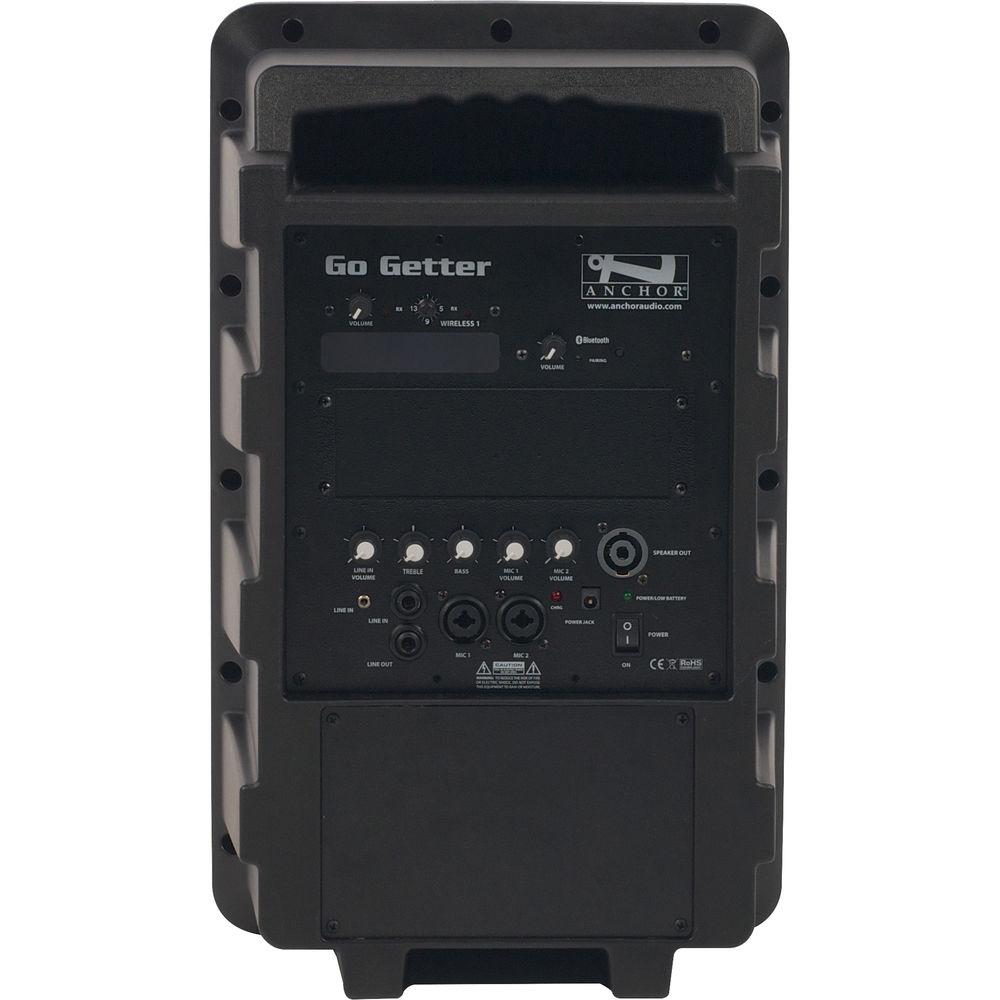 Anchor Audio GG-8000U1 Go Getter Portable Sound System with Single Wireless Receiver & Bluetooth